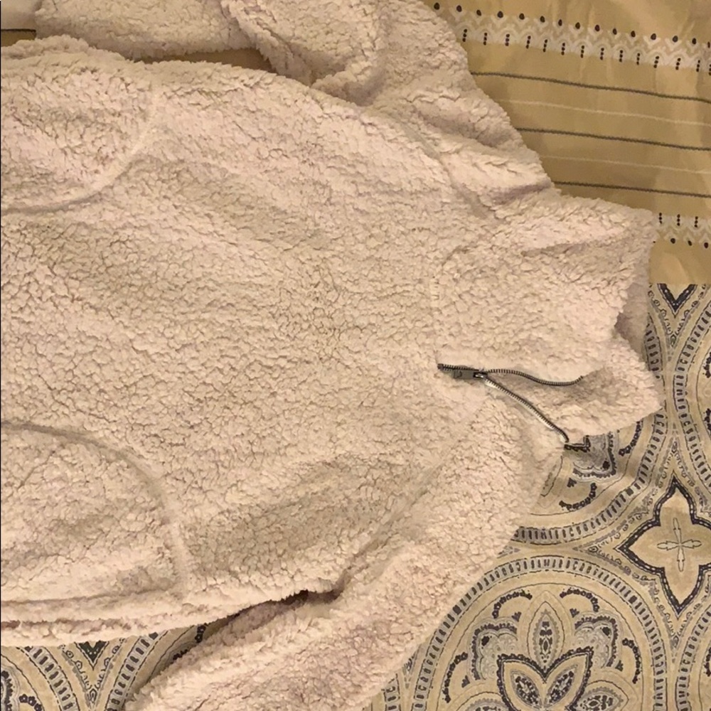 Sherpa pull over sweater
